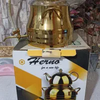 سماور روگازی و قوری طلایی