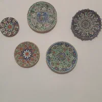 بشقاب مینا کاری
