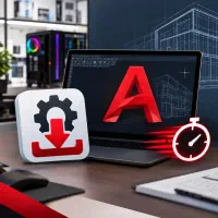 نصب فوری نرم افزار اتوکد(autocad)/کامپیوتر بروز