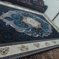 دو تخته فرش ۱۲ متری نخی سورمه ای