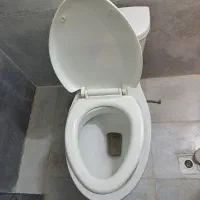 توالت فرنگی سنگی کاملا سالم