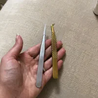 دو عدد پنس و پد تمیز کننده پنس فقط ۳۵۰