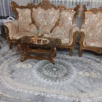 یک سرویس مبل سلطنتی در حد نو میباشد ۹نفره|مبلمان خانگی و میز عسلی|اندیشه, اندیشه فاز ۲|دیوار