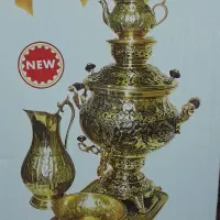 سماور گازی شش لیتری نوبل طلایی