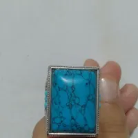 انگشتر نقره فیروزه ای اصل نیشابور