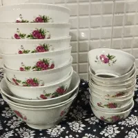 کاسه و پیاله گل سرخی