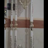 ساعت ایستاده نقره ایی
