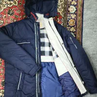 کاپشن اُوِر،سایز بزرگ52/54ضدآب،خیلی گرم،کلاهدار نو