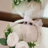 حلقه گل رو دری ویژه یلدا و کادو روز مادر|گل مصنوعی|رشت, معلم|دیوار