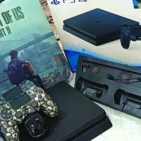 نو با لوازم جانبی و بازیها PS4 Slim|کنسول، بازی ویدئویی و آنلاین|ملارد, |دیوار