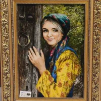 تابلو فرش با نخ ابریشم دست بافت تبریز
