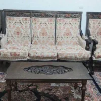 مبلمان نه نفره و دوعسلی و جلو مبلی