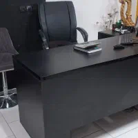 میز مدیریت مشکی چوب mdf|مبلمان اداری|خمینی‌شهر, |دیوار