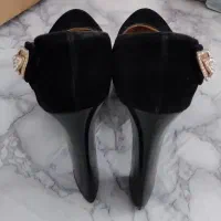 کفش مجلسی، پاشنه بلند،مخملی، سایز ۳۹|کیف، کفش، کمربند|تربت جام, کلالی|دیوار