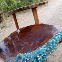 ساعت رزینی و میز عسلی|صنایع دستی و سایر لوازم تزئینی|یزد, |دیوار