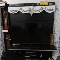 میز تلویزیون با رنگ مشکی و سفید