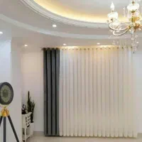 پرده آماده ریل ساده پانچی مینیمال الان کل شهر نصب|پرده، رانر، رومیزی|مشهد, عبادی|دیوار