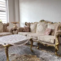 مبل سلطنتی ۷نفره میز نهارخوری ۸ نفره|مبلمان خانگی و میز عسلی|نشتارود, |دیوار