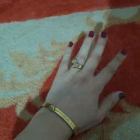 دستبند وانگشتر ژوپینگ بدل رنگ ثابت