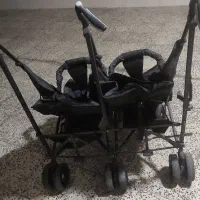 کالسکه نو دوقلویی دیبا+|کالسکه و لوازم جانبی|چهاردانگه (تهران), |دیوار