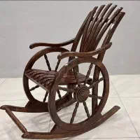 صندلی راحتی راک ملوانی چوبی کاملا نو سالم