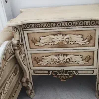 تخت دو نفره چوب|تخت و سرویس خواب|برخوار, |دیوار