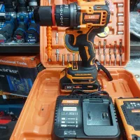 دریل شارژی ۳۶ ولت صنعتی AEG  چکشی دار با لوازم