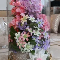 باکس شیشه ای گل تزیینی|گل مصنوعی|قم, مجیدیه|دیوار