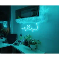 تابلو های نئونی طرح دلخواه شماونورپردازی،سقف ابری|ریسه و چراغ تزئینی|گناباد, |دیوار