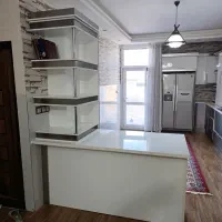 کابینت های گلاس ترکیه به رنگ سفید و سیلور(نقره ای)|مصالح و تجهیزات ساختمان|شاهین دژ, |دیوار