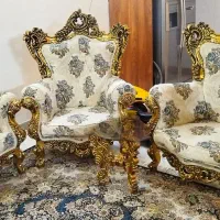 مبل سلطنتی چوب تمام راش|مبلمان خانگی و میز عسلی|نسیم‌شهر, |دیوار