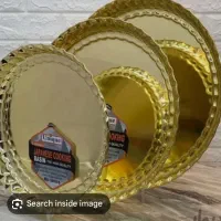 سینی استیل طلایی