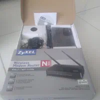 مودم  adsl وایرلس zyxel دو آنتنه|مودم و تجهیزات شبکه|سنندج, |دیوار