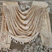 والان دکور پرده مخمل قهوه ای  ۲۸۵×۳۴۰|پرده، رانر، رومیزی|تهران, سبلان (لشگر)|دیوار