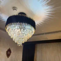 لوستر کریستالی قطر ۶۰ ارتفاق ۷۰|لوستر و چراغ آویز|اهواز, زیتون کارمندی|دیوار