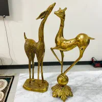 جفت غزال برنزی دکوری