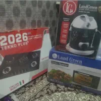 سه عدد لوازم خانگی توستر و جاروبرقی و گاز صفه ی