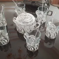 فنجان چای و قندان سیلور