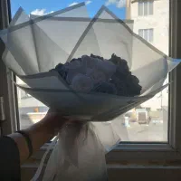 دسته گل روبانی ساتن