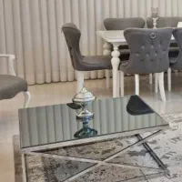 میزای جلومبلی استیل با صفه ی آینه