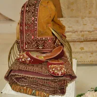 لباس ساری دامن شیک مناسب عقد حنا مهمانی