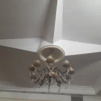 ۲ عدد لوستر درحدنو بزرگ ۱۰ شاخه برنج