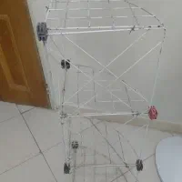 دو عدد قفسه فلزی معاوضه دارم|کتابخانه، شلف، قفسههای دیواری|هشتگرد, فاز ۲ مهستان|دیوار