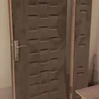 درب ورودی ۲ لت چوبی