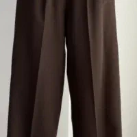 شلوار  قهوه ای کرپ