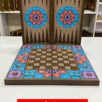 تخته نرد چوبی .پنج بازی و منچ و پاستور و تاس