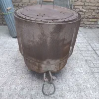 تنور اهنی سالم دو شعله چرخ دار