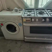 اجاق گاز فر دار تکنو گازو ماشین لباسشویی بهی