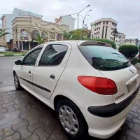 ۲۰۶ سفید مدل ۹۱ بی رنگ و ضربه|خودرو سواری و وانت|رشت, معلم|دیوار