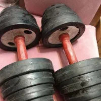 یک جفت دمبل تنظیم شونده ۱۰ کیلویی (جفتش مجموع۲۰ k)|تجهیزات ورزشی|رشت, استقامت ۱|دیوار